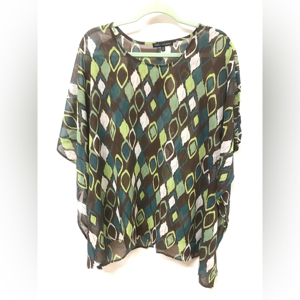 Plus Size Women Short Sleeve Casual Blouse Tee T Shirt Top Green Coffee